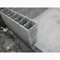 Несъёмная опалубка из бетонных блоков