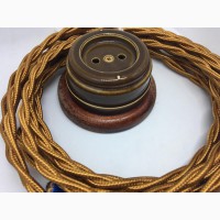 Ретро кабель и изолятор керамический для проводки