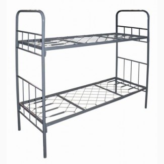 Двухъярусные кровати с металлическими спинками различной конфигурации