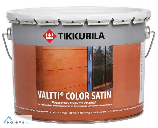 Фото 2. Валтти Колор Сатин – Valtti Color Satin 9л Tikkurila (Финляндия)