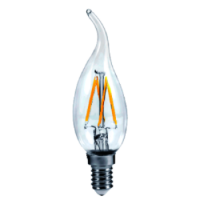 Лампа светодиодная LED-СВЕЧА НА ВЕТРУ-PREMIUM 5Вт 160-260В Е14 3000К 450Лм прозрачная ASD