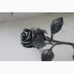 Кованная роза, железный цветок