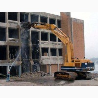 Снос зданий и демонтаж сооружений механическим способом