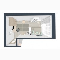 Доступный дизайн интерьера с визуализацией 3-D